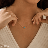 Collier pierre de naissance minimaliste personnalisé - YOVA