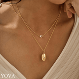 Collier pierre de naissance minimaliste personnalisé - YOVA